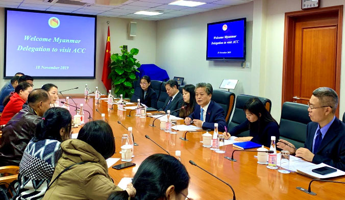 ?A New Media Delegation of Myanmar Ministry of Information Visited ACC