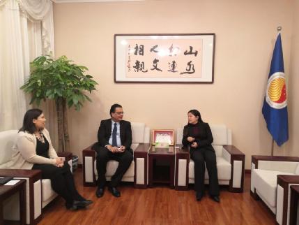 ?The Deputy Head of Mauritius Embassy in China Visited ACC