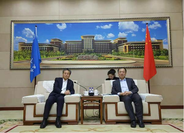 JLU Party Secretary Met with ACC Secretary-General Chen Dehai