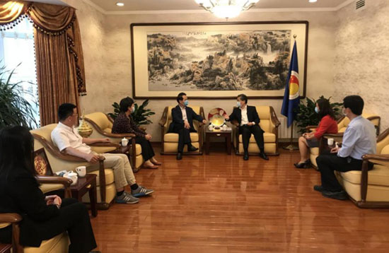 Secretary-General Chen Dehai Met with PKU Executive Vice President Zhan Qimin