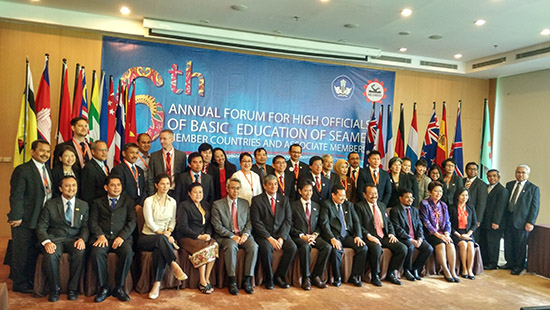 The 6th Forum for High Officials of Basic Education of Southeast Asian Ministers of Education Organization Inaugurated in Bandung