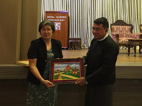 Secretary-General Yang Xiuping Attended the Welcoming Ceremony Held by Permanent Secretary of Ministry of Education of Myanmar