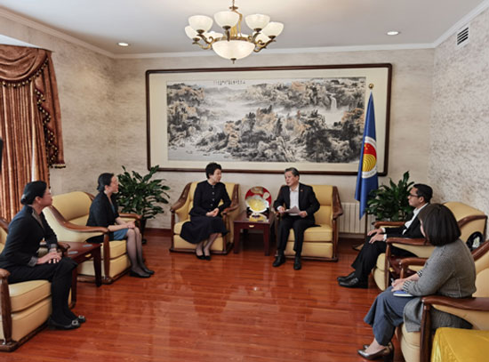 ACC Secretary-General Chen Dehai Met with Director-General of the Publicity Department of CPC Guangxi Zhuang Autonomous Region Committee