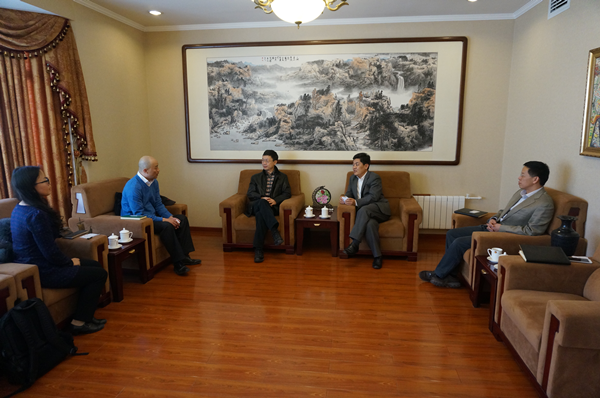 Secretary-General Ma Mingqiang Met with Vice President of China Great Wall Industry Corporation